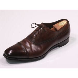 Gaziano & Girling Warwick Dark Brown Captoe Oxford Dress Shoes UK 12.5 E - US 13